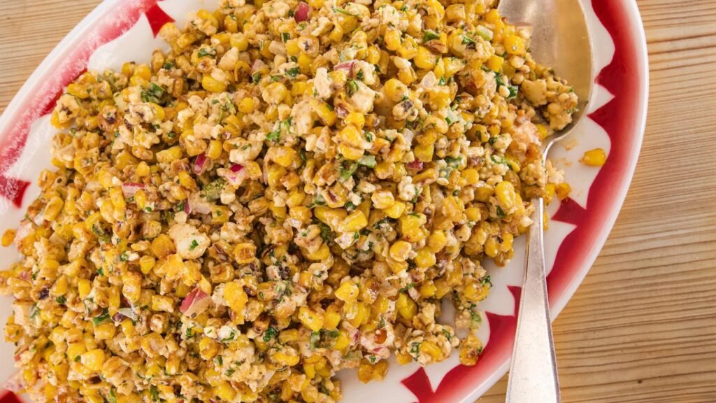 Mexican street corn made with fresh sweet corn from Stoub Family Farms