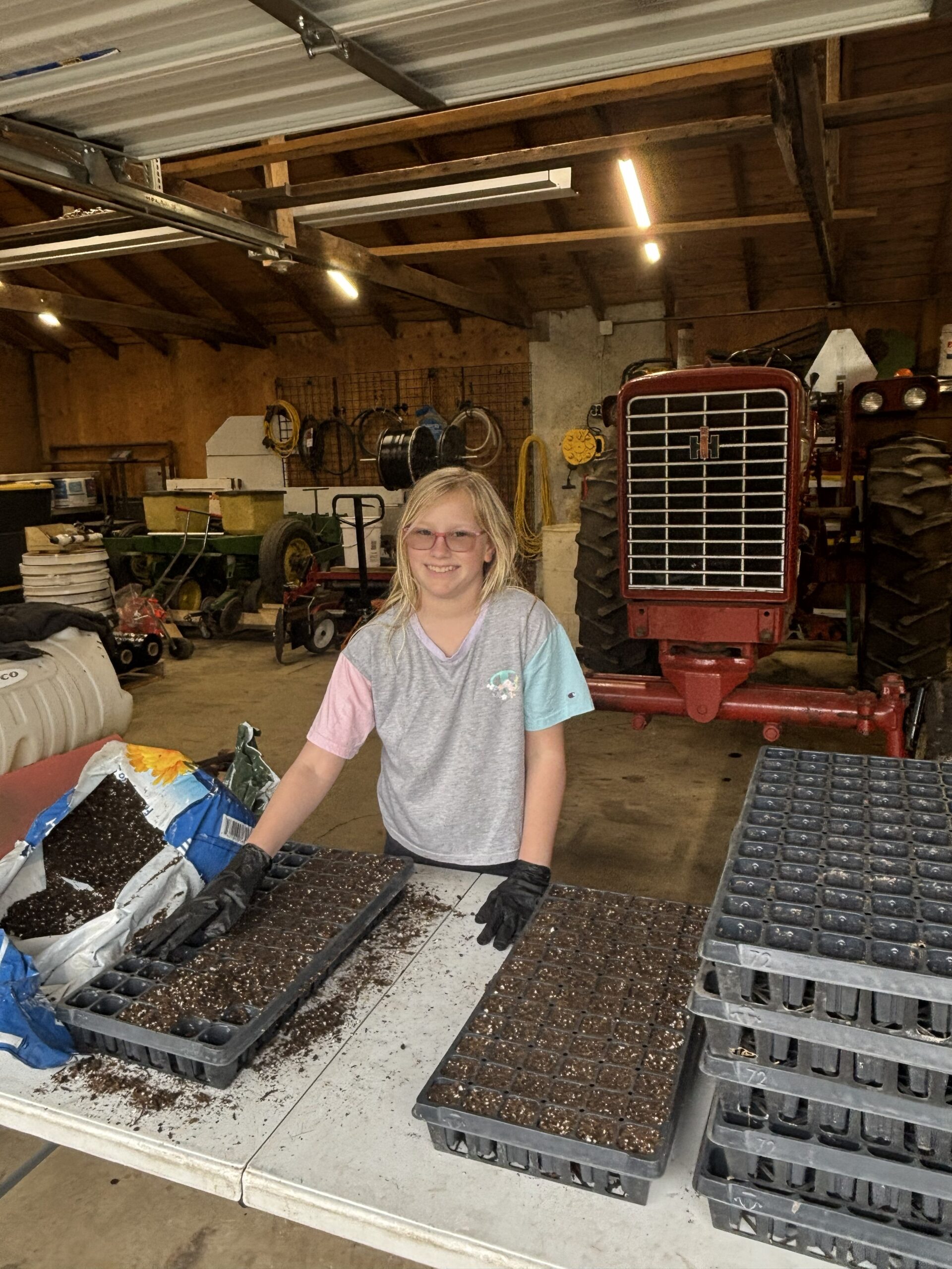Farm life at Stoub Family Farms in Peotone, Illinois